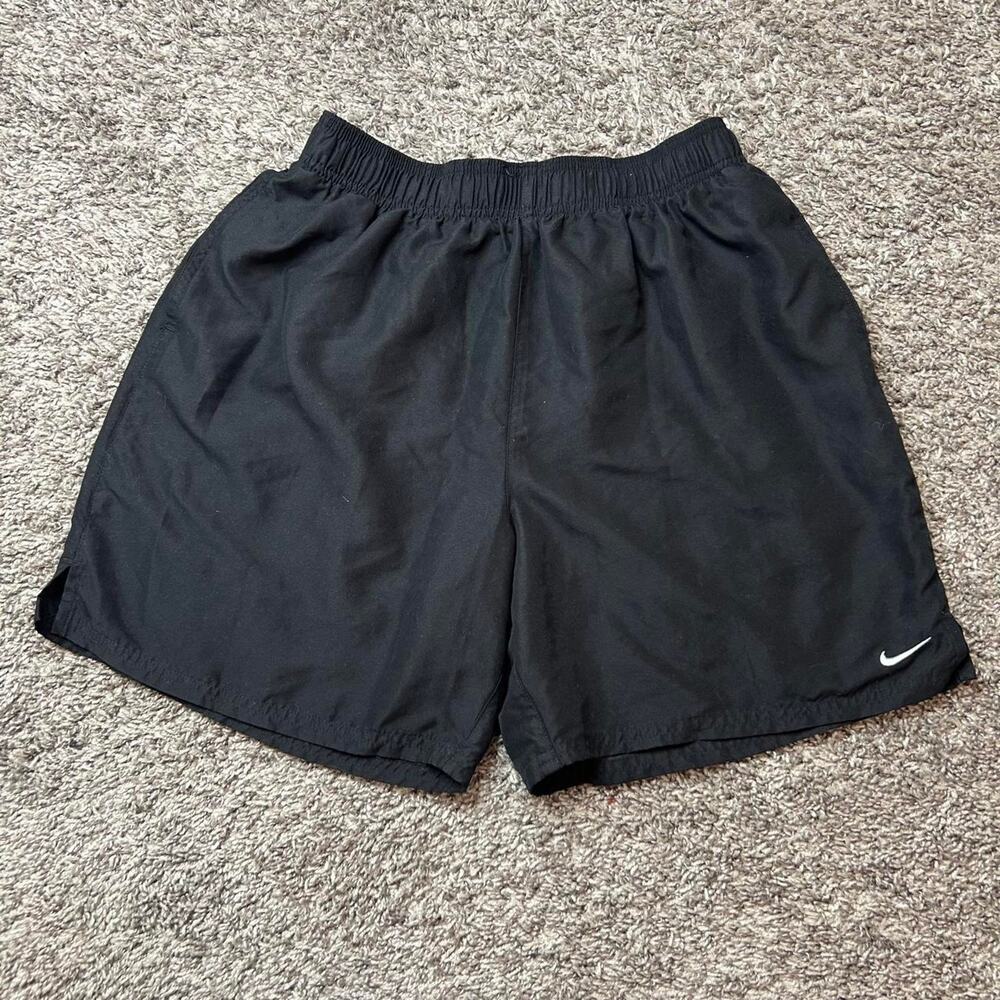 Nike black shorts with white